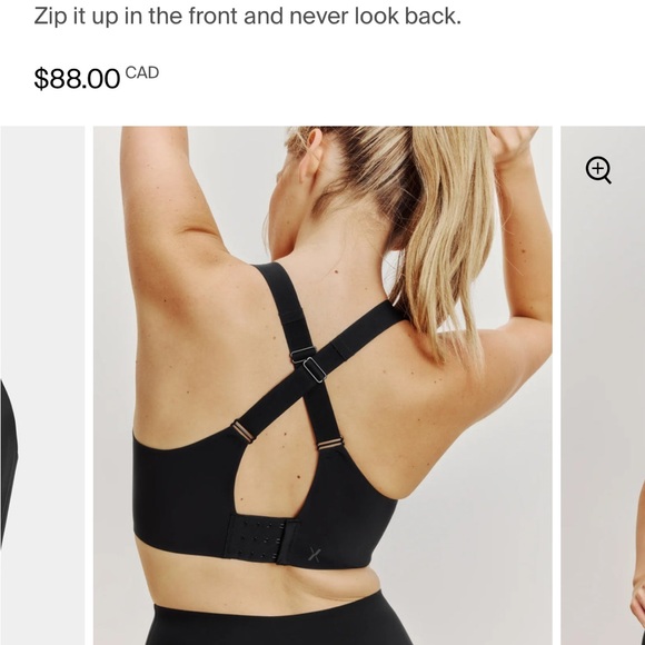 Knix size 6 Catalyst front zip sports bra - Picture 7 of 7